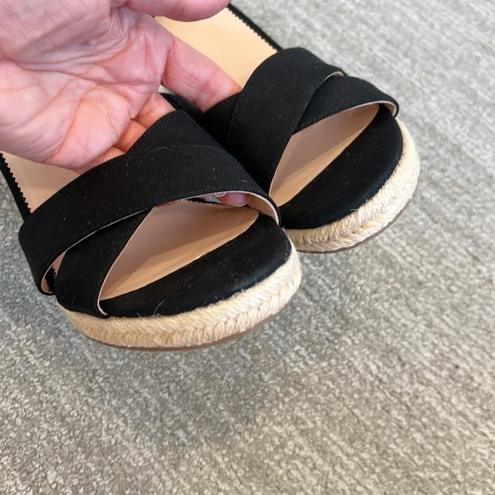 NWT J Crew Lace Up Espadrille Wedges